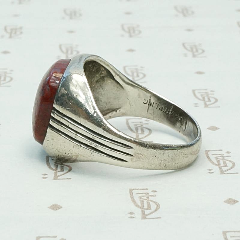 Red Jasper Men's Ring by Otsby & Barton