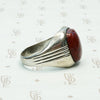 Red Jasper Men's Ring by Otsby & Barton, side view
