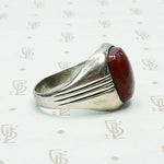 Red Jasper Men's Ring by Otsby & Barton, side view