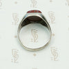 Red Jasper Men's Ring by Otsby & Barton, top view