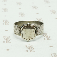 Victorian Hand Worked Silver Signet Ring