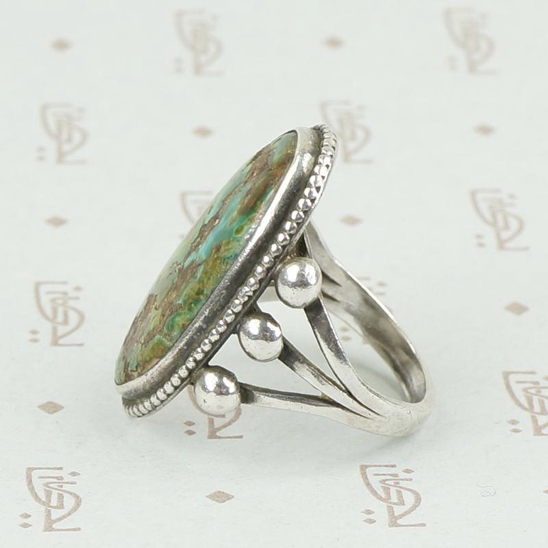 Exquisitely Colored Turquoise Ring circa 1970
