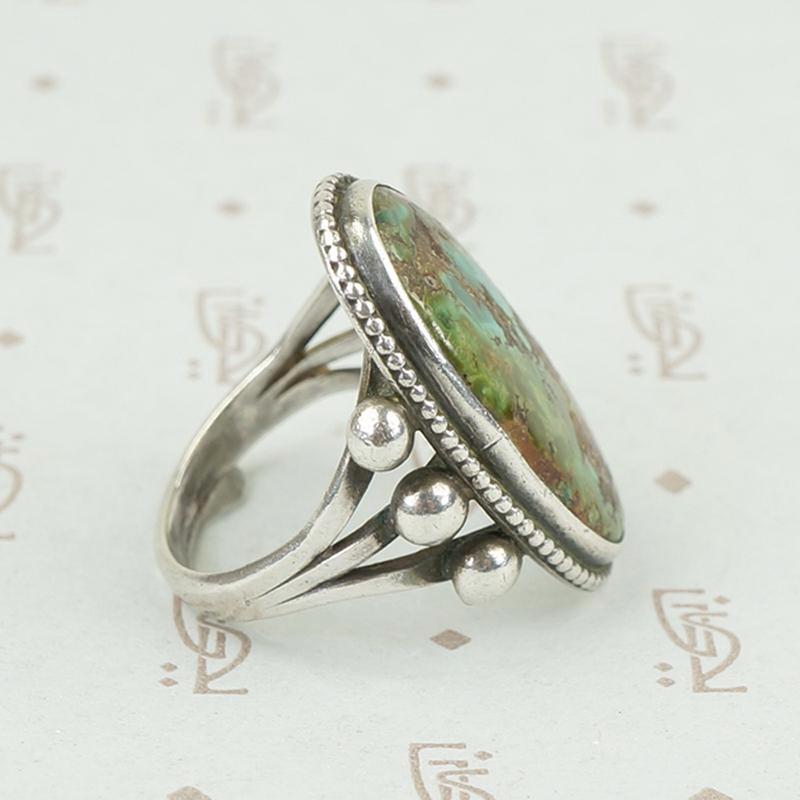 Exquisitely Colored Turquoise Ring circa 1970
