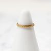 Bitty Engraved Gold Forget Me Not Tiny Ring