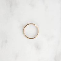 Bitty Engraved Gold Forget Me Not Tiny Ring