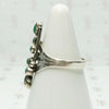 Deep Green Turquoise Petit Point Ring
