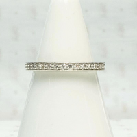 Mid Century Eternity Band Platinum & Diamonds