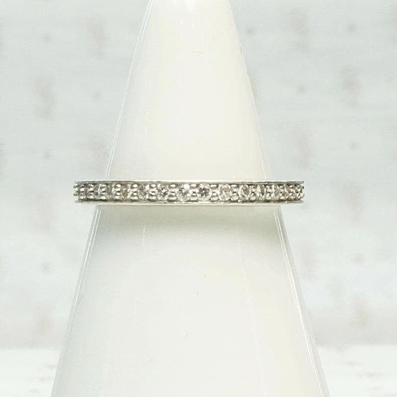Mid Century Eternity Band Platinum & Diamonds