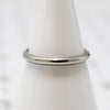 Vintage Slim White Gold Milgrain Wedding Band