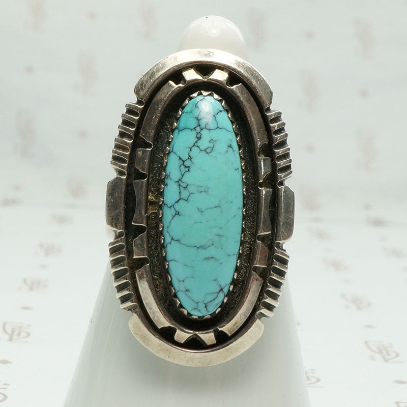 W. Denetman Artisan Turquoise & Sterling Ring