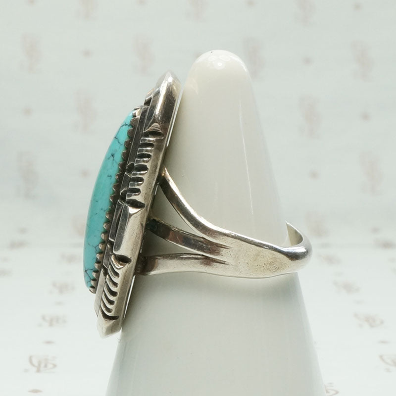 W. Denetman Artisan Turquoise & Sterling Ring