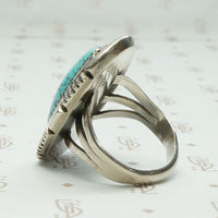 W. Denetman Artisan Turquoise & Sterling Ring