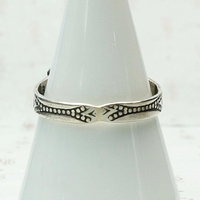 Snake & Arrow Onyx Ring in Silver