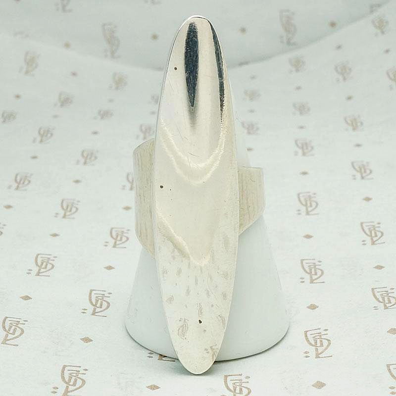 Modernist Silver Statement Ring by J. Hoskie