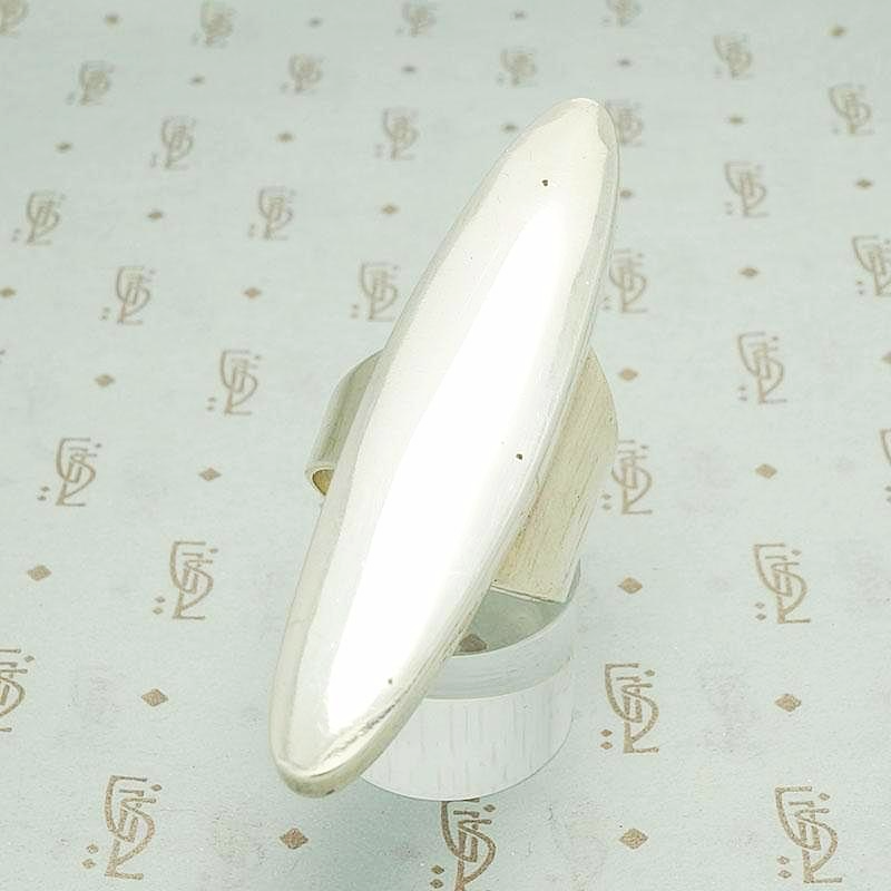 Modernist Silver Statement Ring by J. Hoskie