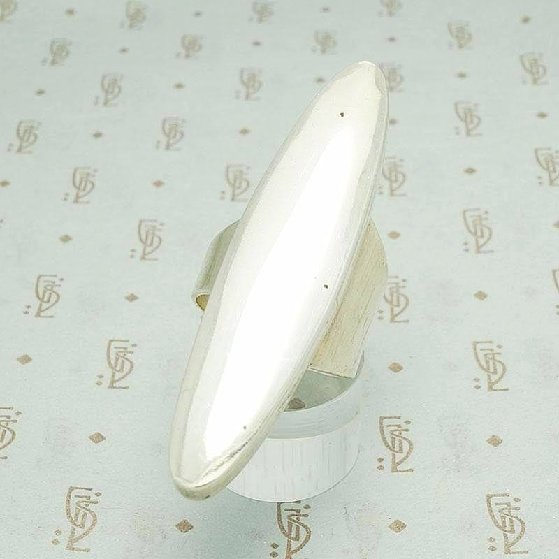 Modernist Silver Statement Ring by J. Hoskie