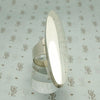 Modernist Silver Statement Ring by J. Hoskie
