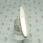 Modernist Silver Statement Ring by J. Hoskie