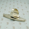 Modernist Silver Statement Ring by J. Hoskie