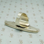 Modernist Silver Statement Ring by J. Hoskie