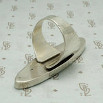 Modernist Silver Statement Ring by J. Hoskie