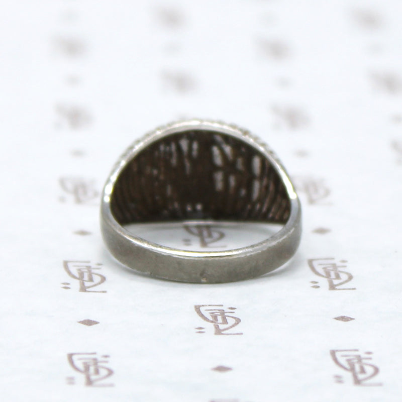 Groovy Domed Sterling Silver Ring