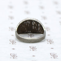 Groovy Domed Sterling Silver Ring