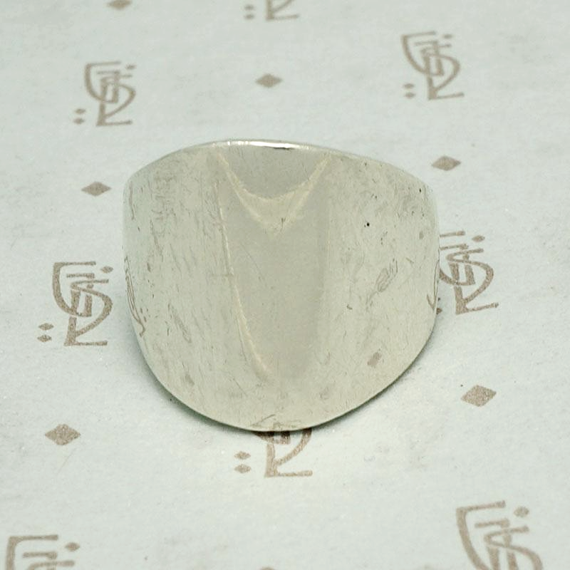 Tapered Polished Silver Band