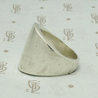 Tapered Polished Silver Band