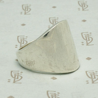 Tapered Polished Silver Band