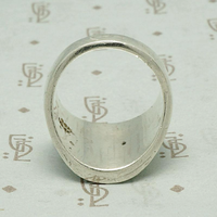Tapered Polished Silver Band