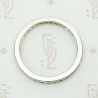 Tiffany & Co. Diamonds in Platinum Eternity Band, top view.
