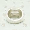 Edgy Open Grill Mexican Silver Ring