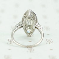 Stunning Diamond Cluster Navette Ring