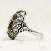 Brilliant Citrine Art Deco Fahrner Ring