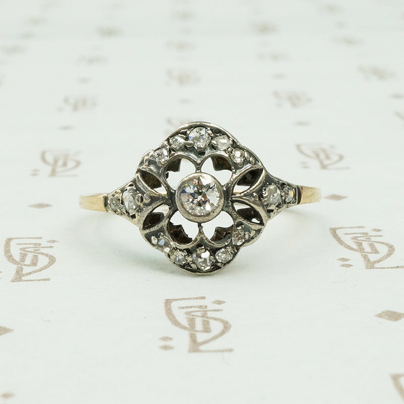 Antique 1870's Hungarian diamond ring