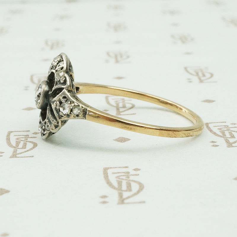 Delicate Beauty An Antique Rose and Mine Cut Diamond Ring