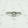 1920s White Gold Bezel Set Diamond Solitaire