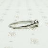 1920s White Gold Bezel Set Diamond Solitaire. Right view.