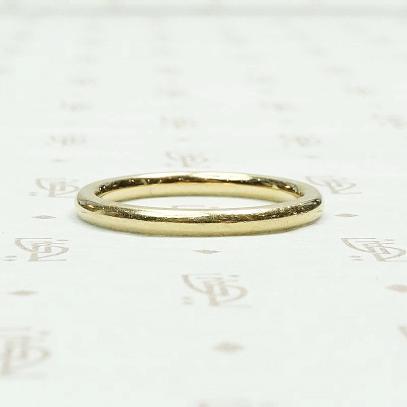 Art Deco Era Gold Wedding Band