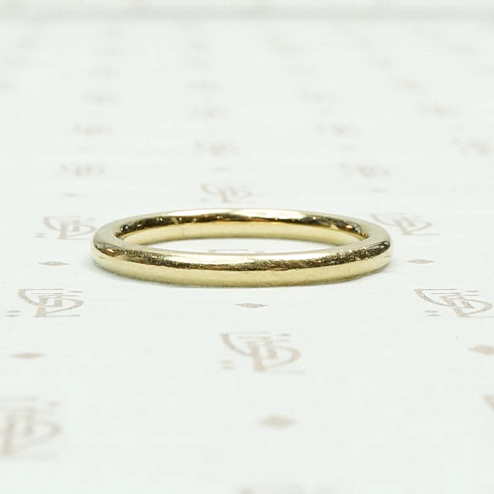 Art Deco Era Gold Wedding Band