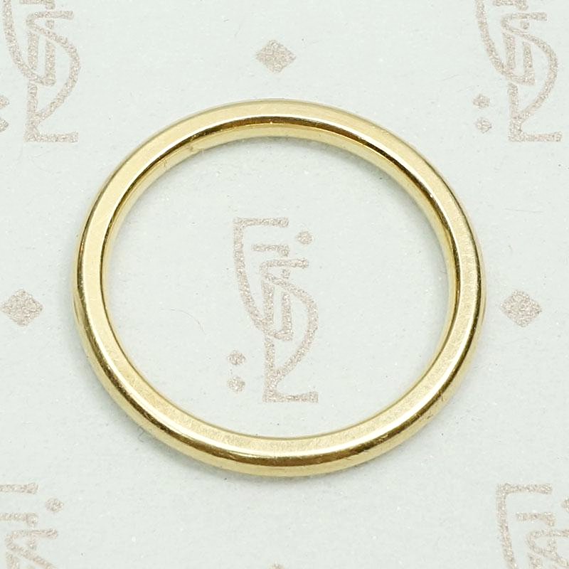 Art Deco Era Gold Wedding Band