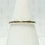 Facets & Bevels Retro White Gold Band