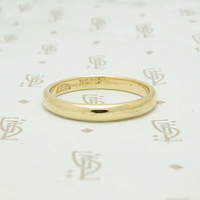 Turn of the 20th Century Comfort Fit Gold Band
