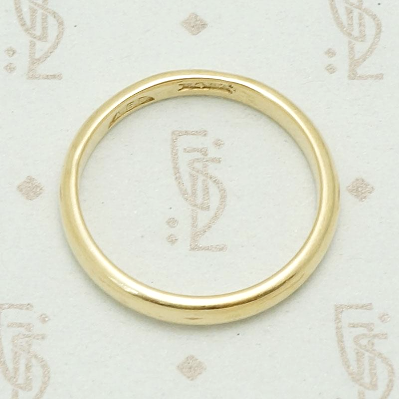 Turn of the 20th Century Comfort Fit Gold Band