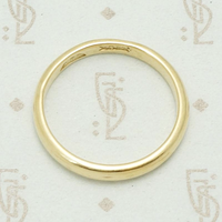 Turn of the 20th Century Comfort Fit Gold Band