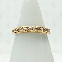 Delicate Open Work Gold Band