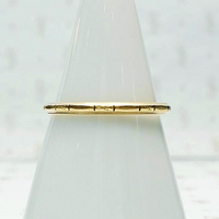 Mellow Old Gold Flower Wedding Band
