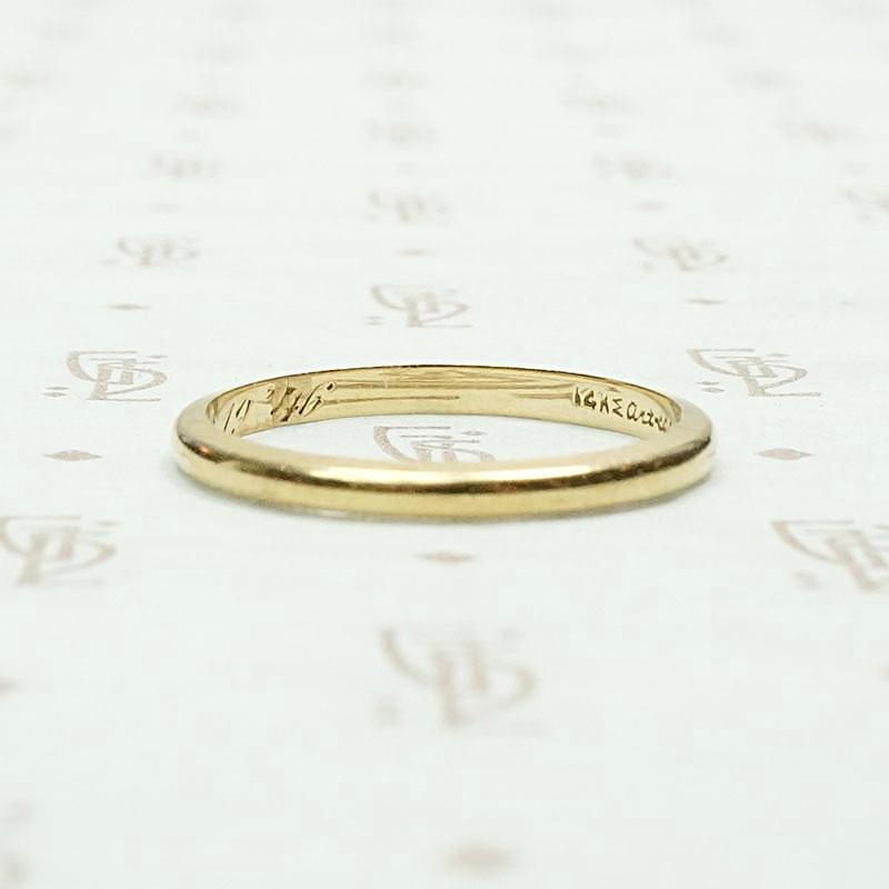 1940s ArtCarved Gold Wedding Band