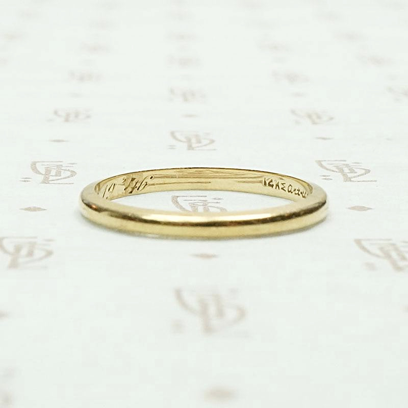 1940s ArtCarved Gold Wedding Band